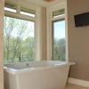 Soaking Tub overlooking backyard